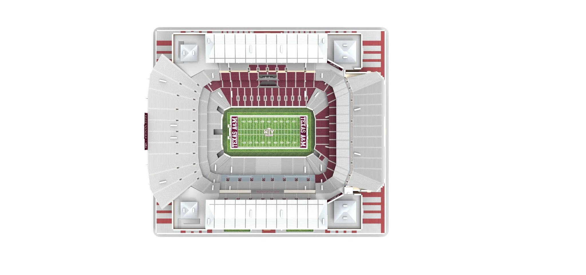 3D 178-piece Texas A&M Kyle Field replica puzzle with maroon stadium details