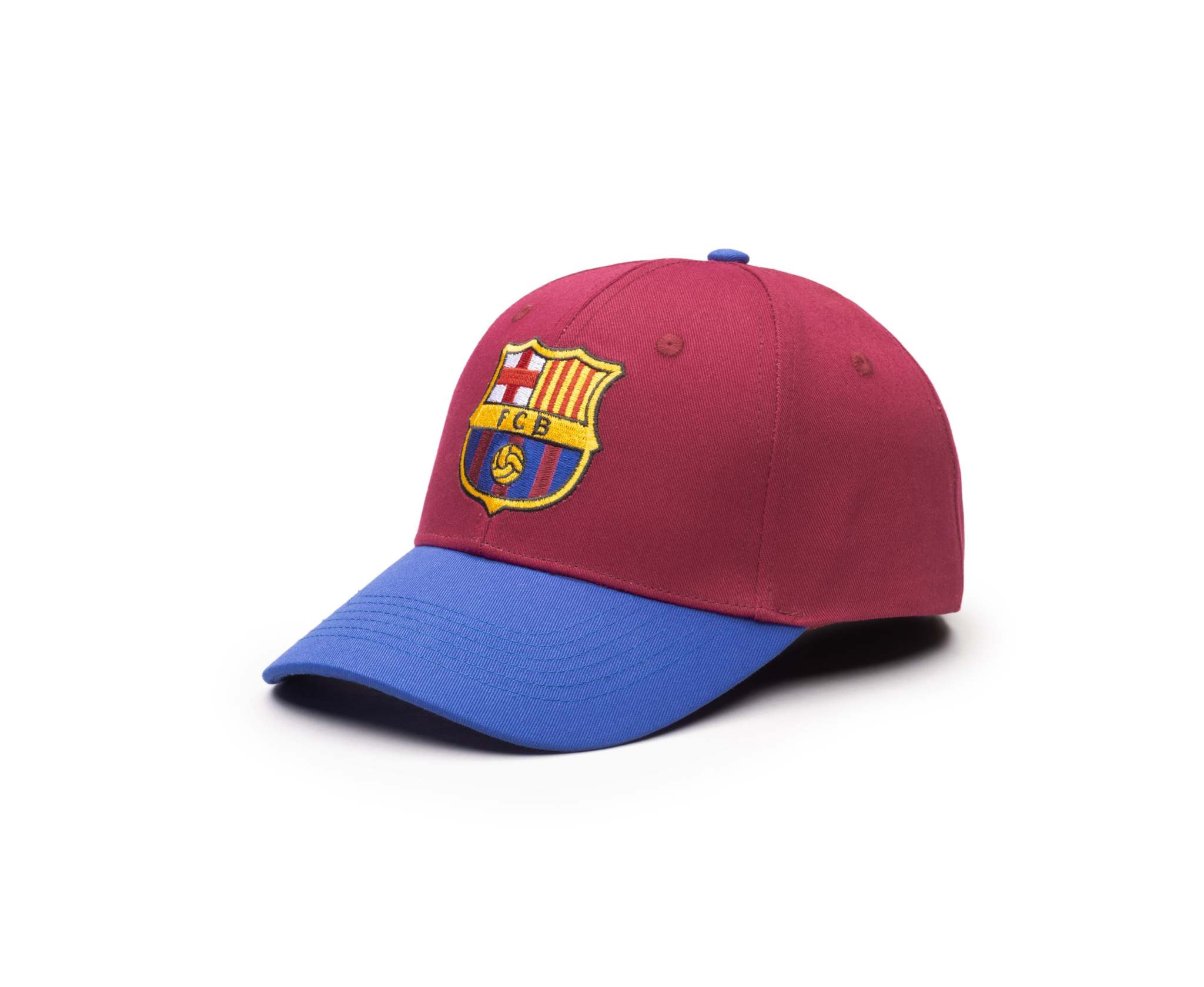 Fan Ink Officially Licensed 2-Tone Adjustable Hats  with team logo, burgundy and blue design.