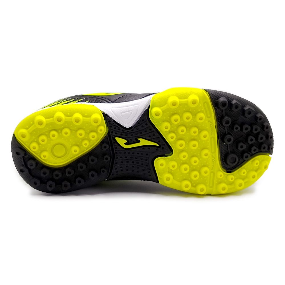 Joma Toledo Junior Kids Turf Soccer Shoes with durable turf outsole, designed for comfort and excellent traction.