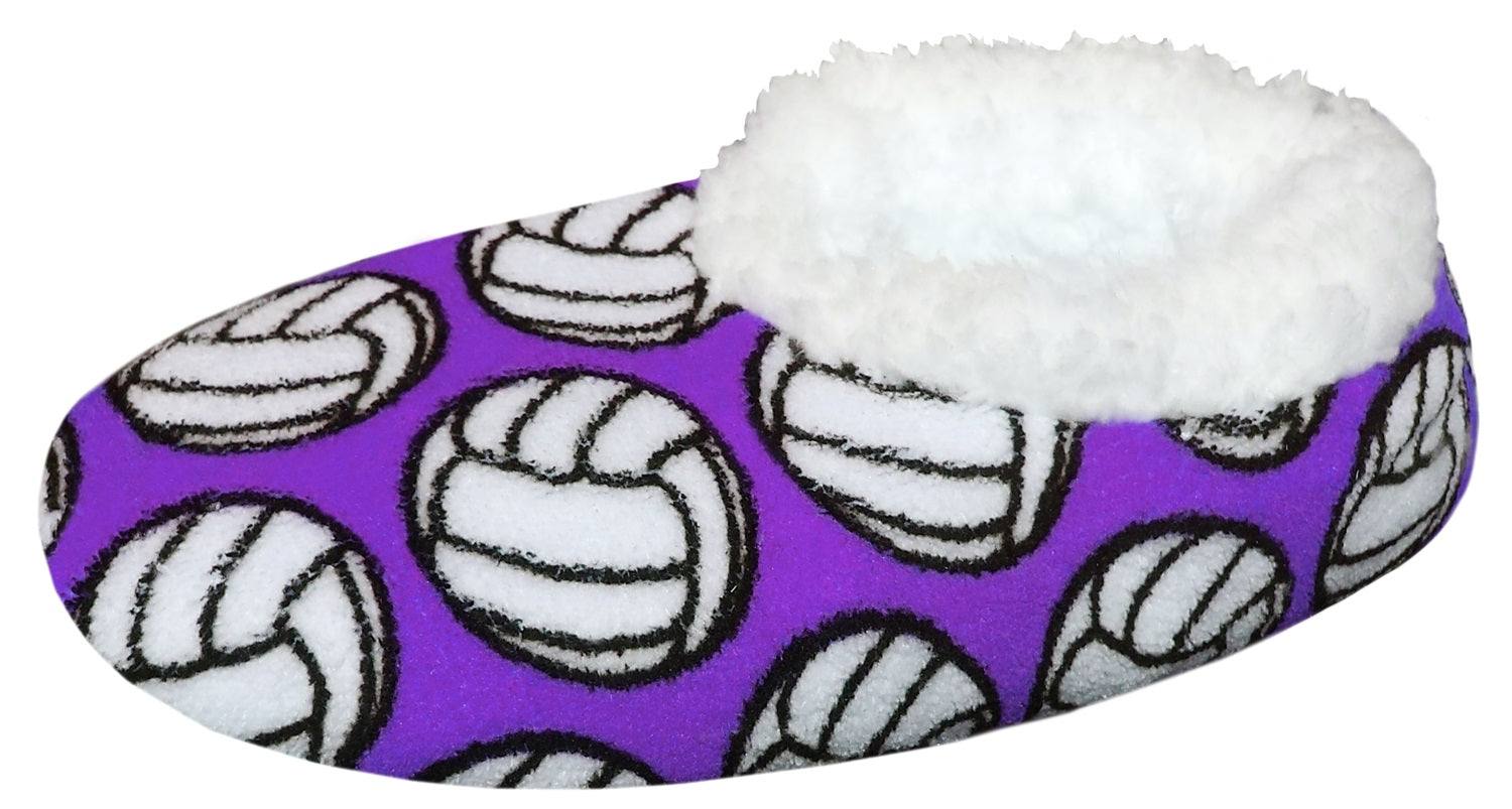 Volleyball Slippers slippers with non-slip sole and cozy design for fans.