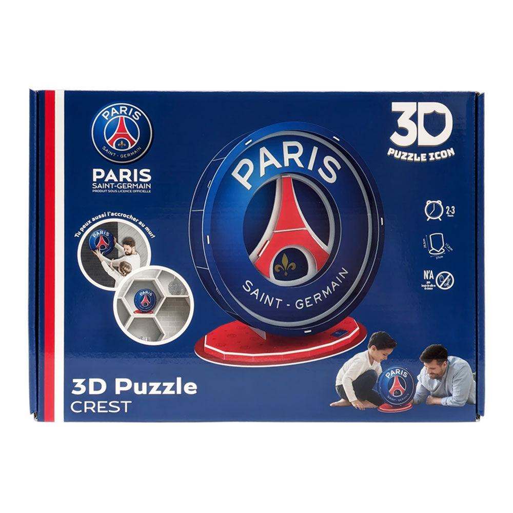 3D soccer crest and badge puzzles featuring Club América, Paris Saint-Germain, and Argentina AFA official football collectibles