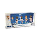 Minix 5-Pack collectible football figurines in team kits, perfect for soccer enthusiasts.