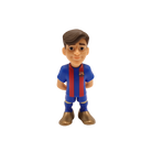 Minix FC Barcelona 7cm figurine in blue and red uniform with gold shoes, officially licensed football collectible.