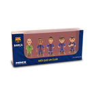 Minix 5-Pack Football Stars Collectible Figurines in Barcelona-themed box.