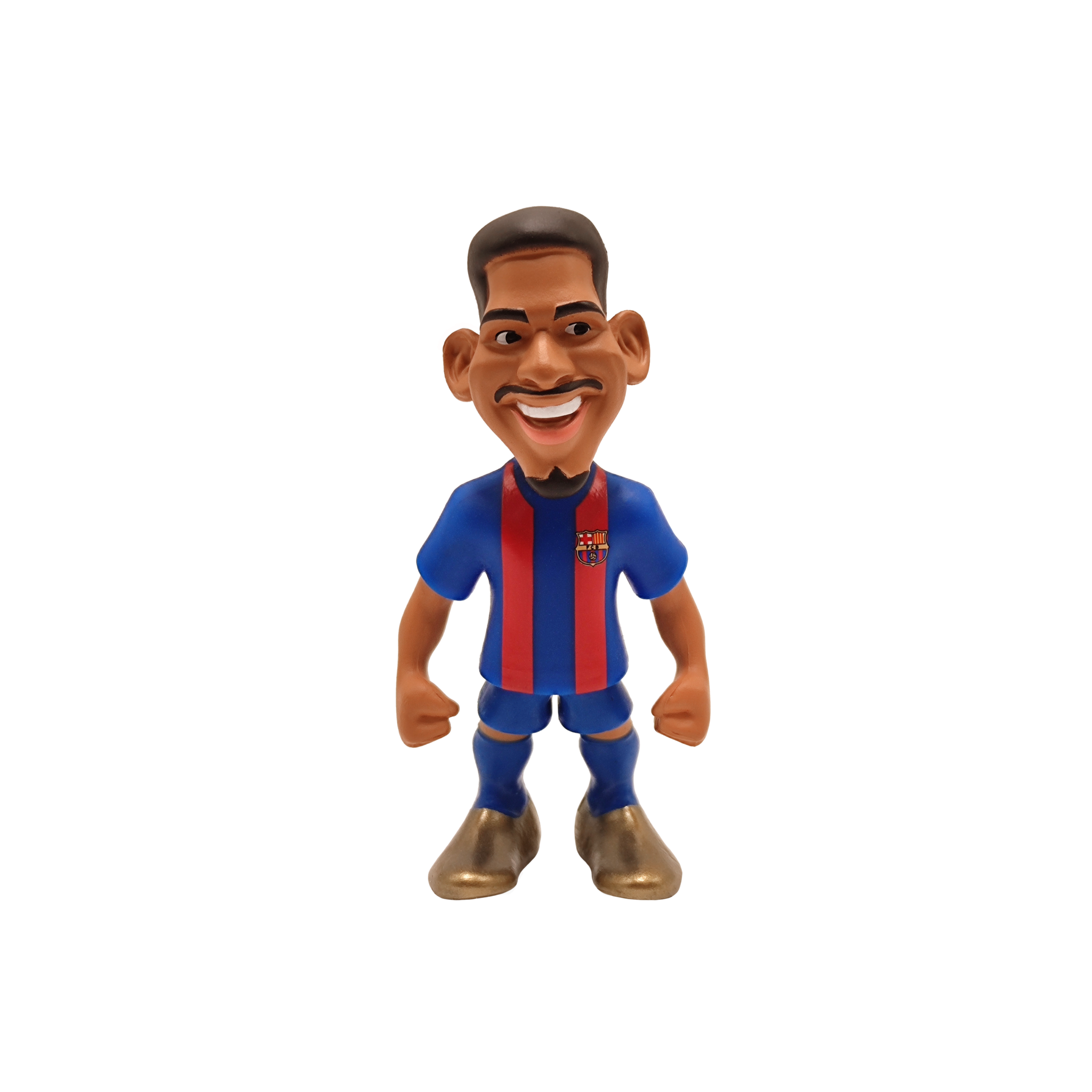 Minix FC Barcelona 7cm official licensed football figurine in team uniform with smiling face