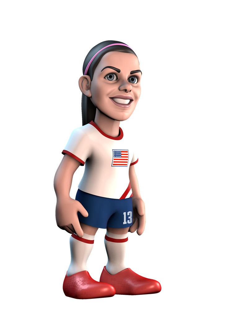 Minix Collectable Figurine Soccer 12 cm wearing USA-themed jersey, vibrant display collectible.