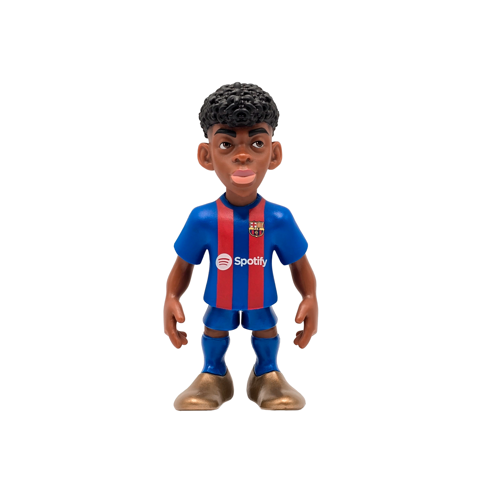 Minix Collectable Figurines Soccer 12 cm toy in blue and red uniform.