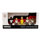 Minix Germany National Team 5-pack collectible figurines featuring Ter Stegen, Gündoğan, Rüdiger, Füllkrug, and Musiala in 7cm size with official DFB design.