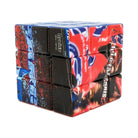 Soccer-themed Rubik's cube with Argentina and PSG designs, perfect for fans and puzzle enthusiasts.