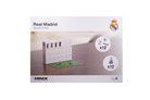 Real Madrid Official soccer Calendar tabletop soccer game with 24 days of mini player figures and accessories in authentic club design by Minix