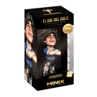 Minix Diego Maradona collectible figurine in Argentina home kit, 12cm football legend model in display box, Goal of the Century edition