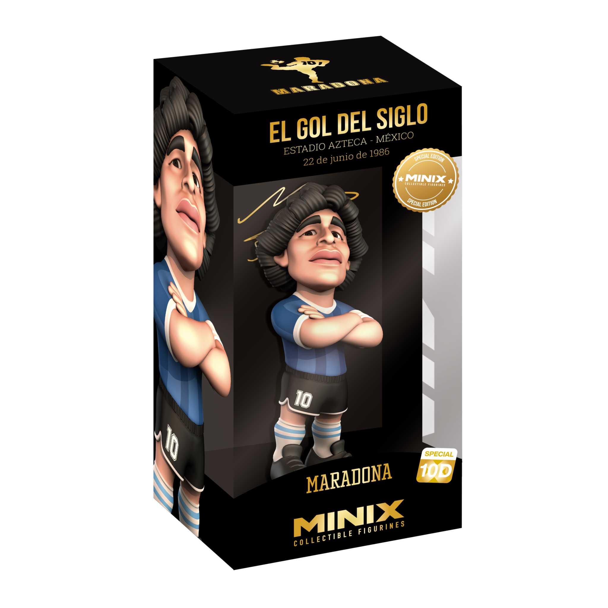 Minix Collectable Figurine Soccer 12 cm in packaging, featuring vibrant design.