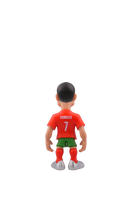 Minix Portugal National Football Team collectible figurine of Ronaldo in official red and green kit, 12cm tall.