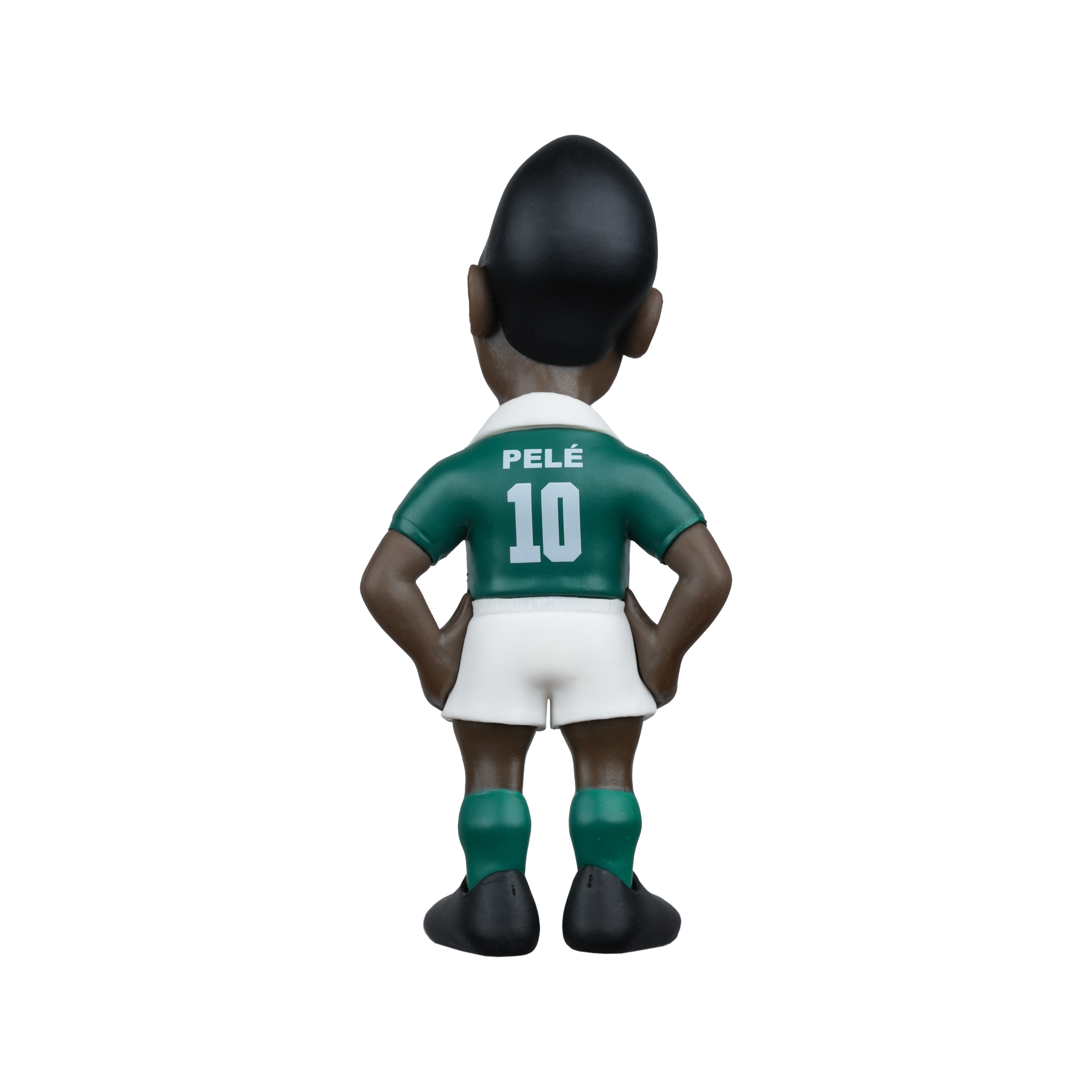 Minix Pele collectible football figurine featuring five iconic kits and authentic likeness