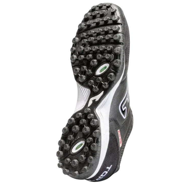 Joma Top Flex turf soccer shoe in full-grain leather with flexible, durable sole for indoor and turf play