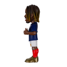 Minix Bradley Barcola collectible figurine in France national team kit, 12cm tall football star figure in display box