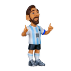Minix Argentina 5-Pack vinyl figurines featuring Messi, Martínez, Álvarez, Mac Allister, and Emiliano Martínez in official football collectible set