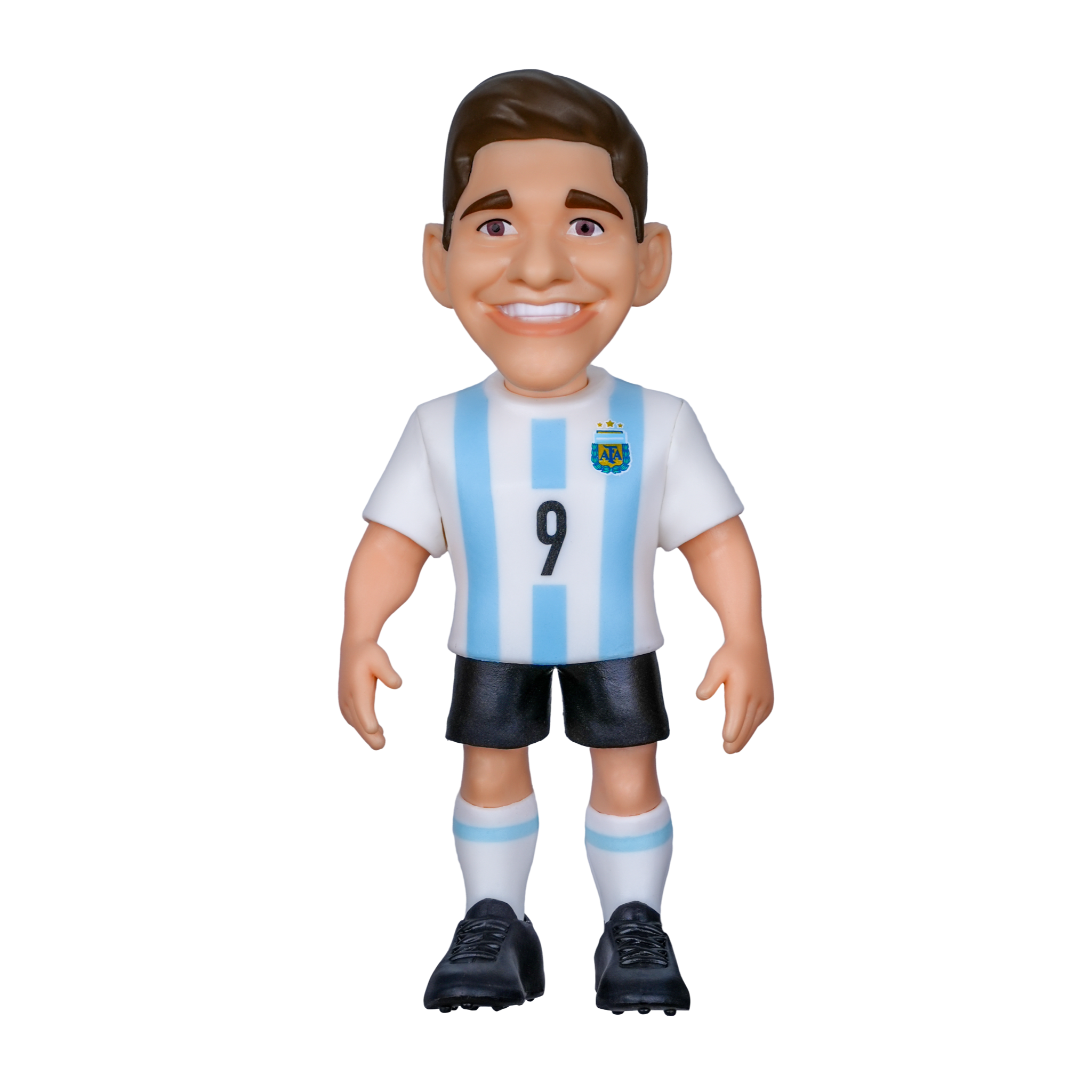 Minix Julián Álvarez Argentina 12cm collectible figurine in official team kit on display base