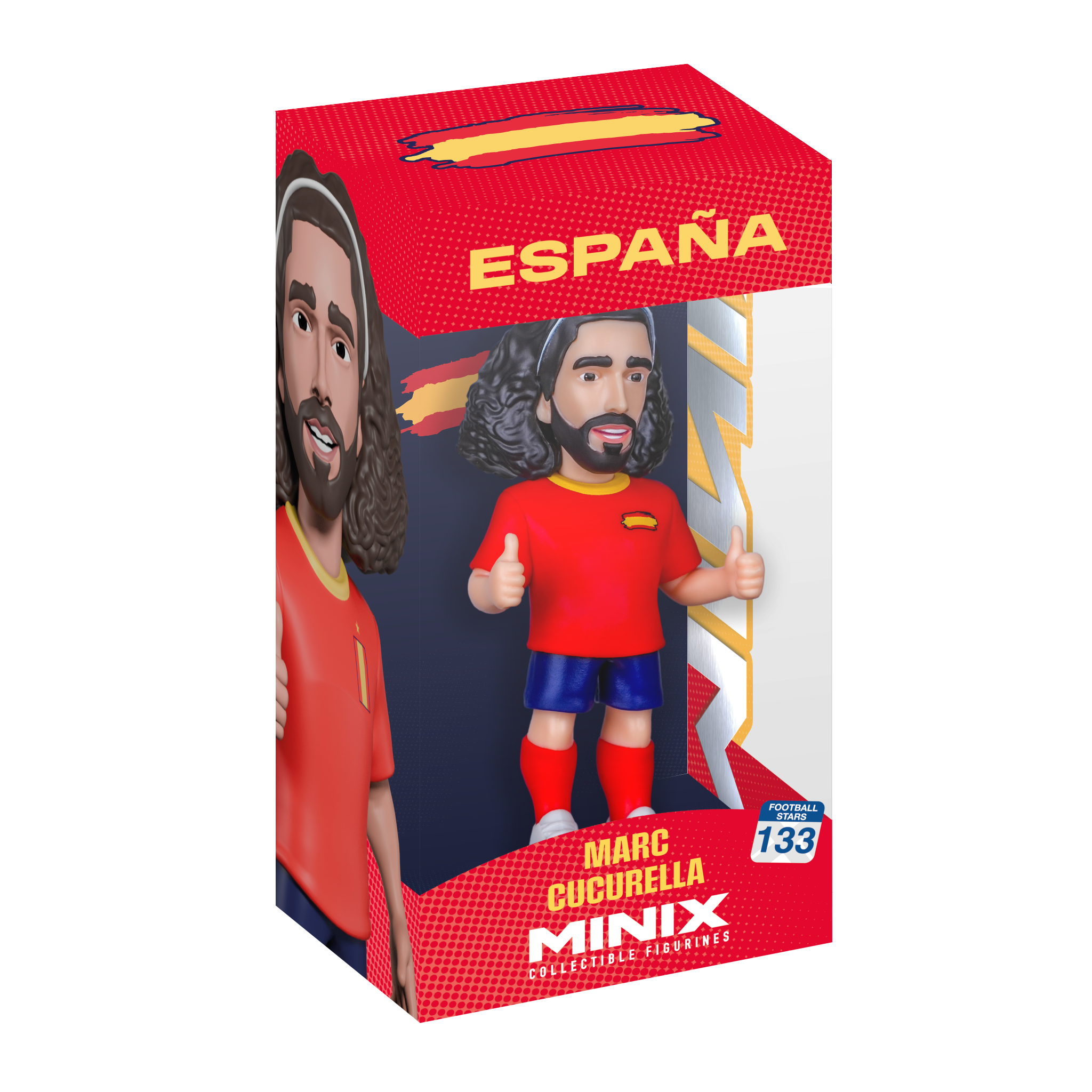 Minix Marc Cucurella 12cm Spain National Team football collectible figurine in official vinyl display packaging