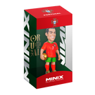Minix Cristiano Ronaldo 12cm Portugal football figurine in national team kit on display base