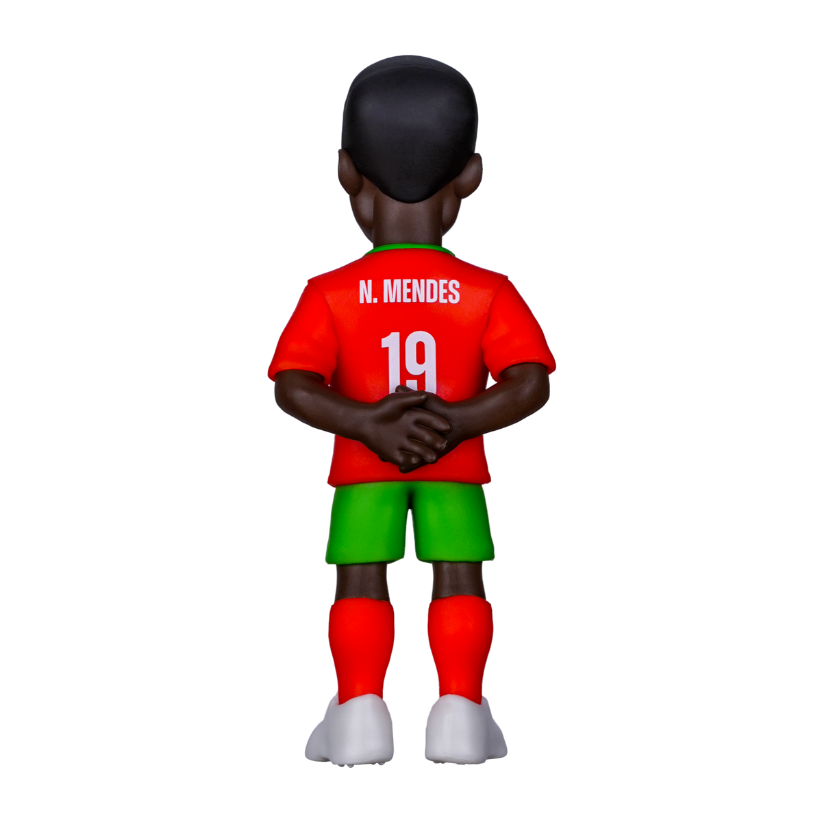Minix Nuno Mendes Portugal football figurine in official team kit, 12cm collectible PVC model
