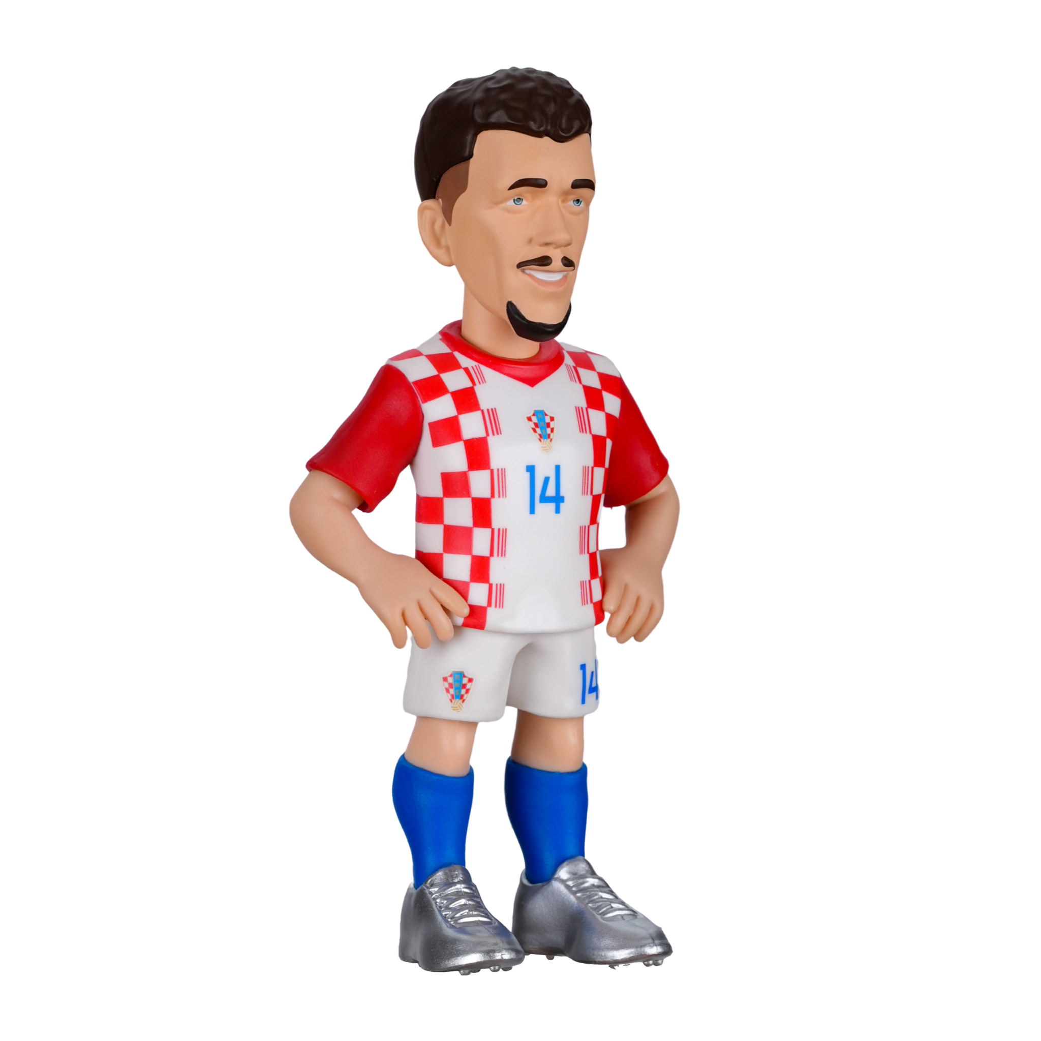 Minix Croatia National Team 5-pack football figurines including Modrić, Brozović, Gvardiol, Kramarić, and Livaković in 7cm design