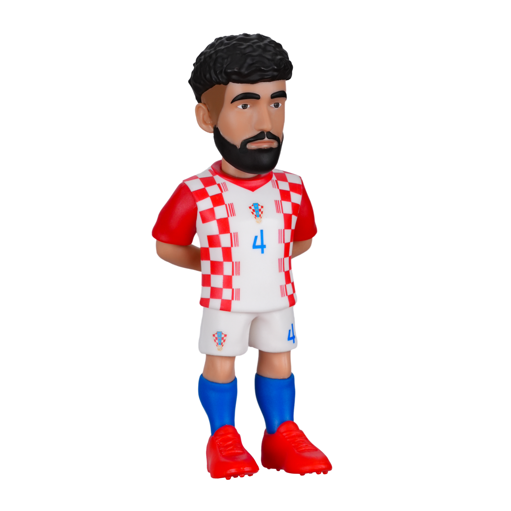 Official Minix Croatia National Team 5-pack football figurines featuring Modrić, Brozović, Gvardiol, Kramarić, and Livaković in 7cm collectible set