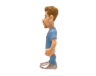 MINIX collectible figurine of Kevin De Bryune in Manchester City kit, 12 cm soccer collectible in red packaging