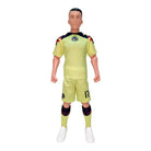 Sockers officially licensed 30cm tall poseable Gabriel Jesus soccer figurine with personalized team ball and fabric kit