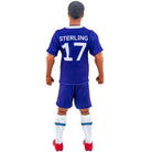 Sockers officially licensed 30cm Raheem Sterling figurine in blue kit with poseable joints and mini match ball