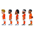 Minix 5-pack Netherlands National Team soccer figurines in official orange kits, featuring Van Dijk, Depay, De Jong, Gakpo, and Dumfries, 7cm tall collectibles