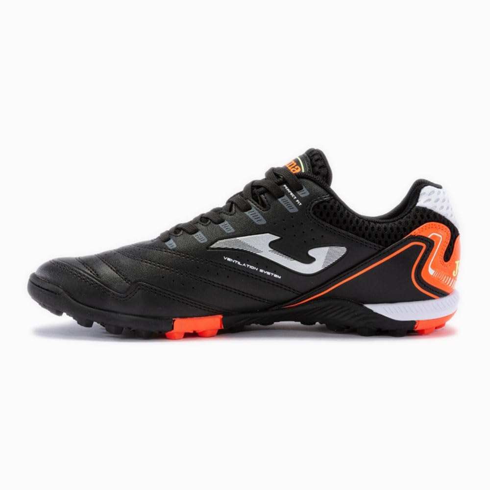 Joma Maxima Men's lightweight turf soccer shoes with high-traction rubber outsole and breathable synthetic upper for artificial grass
