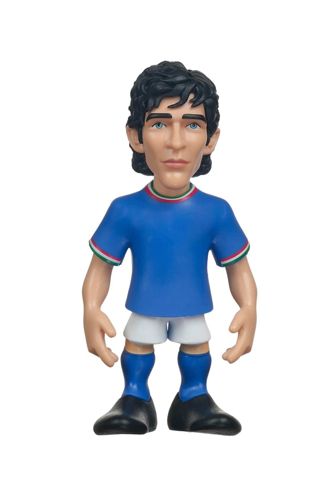 MINIX collectible figurine of Paolo Rossi in Italy national team blue kit, 12cm detailed football model