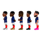 Minix France National Team 5-pack soccer figurines featuring Mbappe, Dembele, Barcola, Doue, and Cherki in official kits