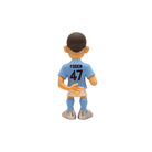 MINIX Phil Foden 12cm Manchester City collectible figurine in blue vinyl with hyper-stylized design