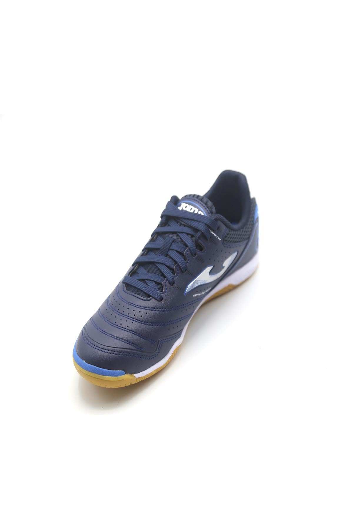 Joma Maxima white unisex futsal boot with synthetic upper and rubber sole