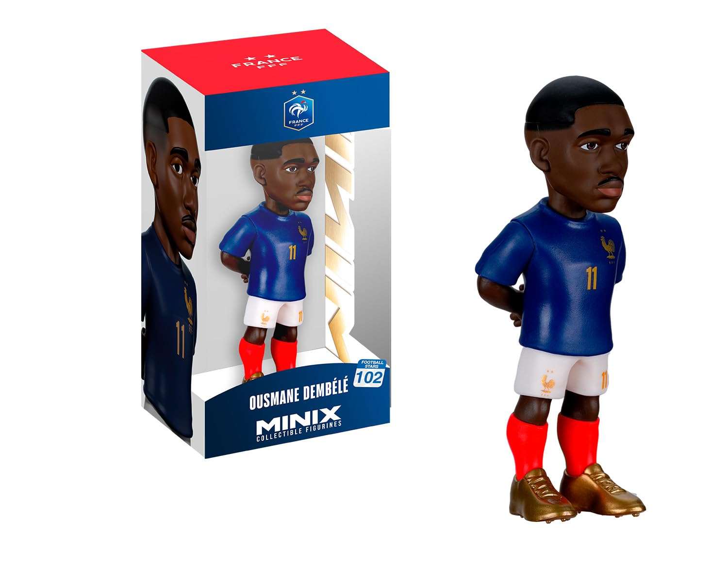 Minix Ousmane Dembélé collectible figurine 12cm in France national team kit