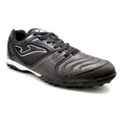 Joma Dribling Turf black and white men's soccer shoes with rubber studs for artificial grass and hard ground