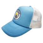 Sky blue Fan Ink Limited Basics Trucker Hat with Manchester City FC crest and snapback closure