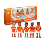 Minix Netherlands National Team 5-pack soccer figurines with detailed kits including Van Dijk, Depay, De Jong, Gakpo, and Dumfries