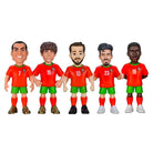 Minix Portugal National Team 5-pack soccer figurines in official kits, detailed likenesses, 7cm collectible display set