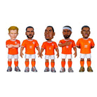 Minix Netherlands National Team soccer figurines 5-pack with Van Dijk, Depay, De Jong, Gakpo, Dumfries in official kits