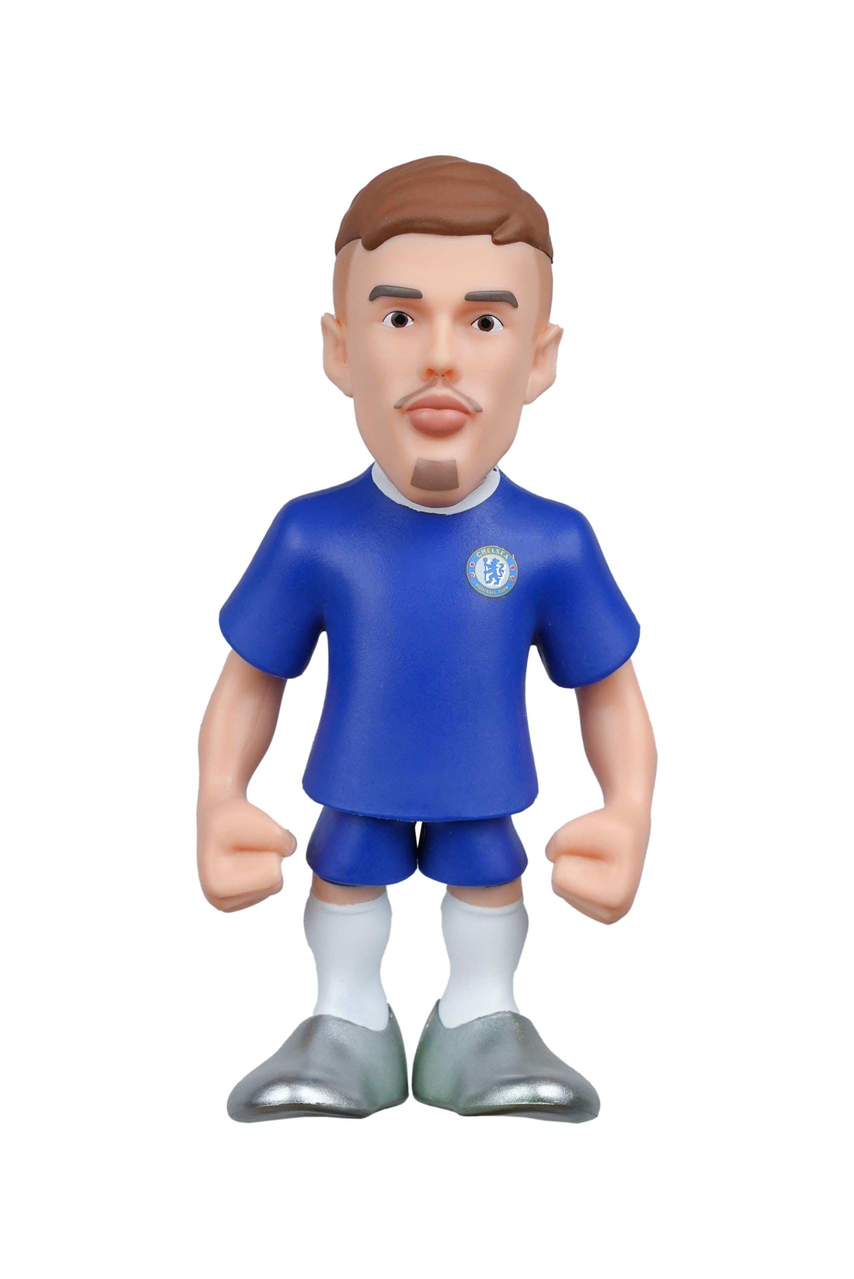 Minix Cole Palmer 12cm Chelsea FC figurine in blue kit with detailed hairstyle and club crest display box