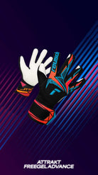 Reusch Attrakt Freegel Advance goalkeeper gloves with Grip Advance latex and Freegel Punch Zone for enhanced grip and flexibility