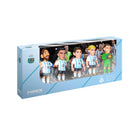 Minix Argentina National Team 5-pack soccer figurines featuring Messi and Lautaro Martinez in official kits