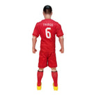 Sockers 30cm tall officially licensed soccer hero figurine wearing red uniform with number 6 and name Thiago on back