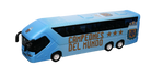 Argentina AFA Mini Team Bus in sky-blue plastic with white accents, black windows, three axles and championship lettering and crest.