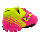 Joma Toledo junior molded soccer shoes with lightweight synthetic Fibertec upper and durable rubber outsole for youth players on turf and grass fields