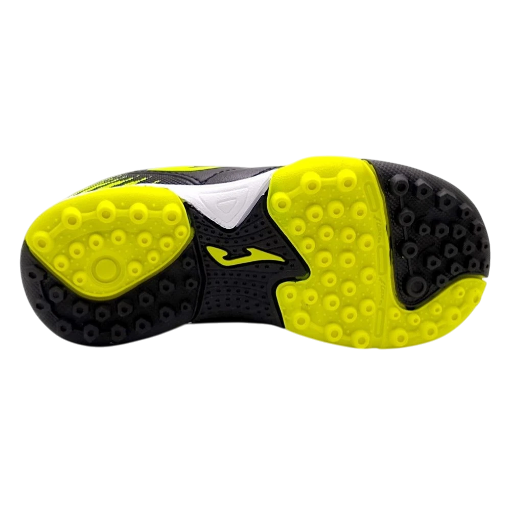 Joma Toledo Junior Kids Turf Soccer Shoes with durable turf outsole, designed for comfort and excellent traction.