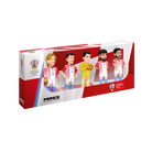 Minix Croatia National Team 5-pack football collectible figurines featuring Modrić, Brozović, Gvardiol, Kramarić, and Livaković in 7cm display box